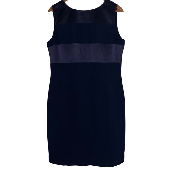 Jones New York Womens Sleeveless Colorblock Sheath Dress Size 12 Polyester - Picture 1 of 8